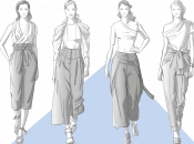 Vintage-Schnittmuster: Weite Hosen im Vintage-Look wie High-Waist-Marlenehosen, Paperbag-Hosen und Culottes finden ihr Comeback in der Modewelt.