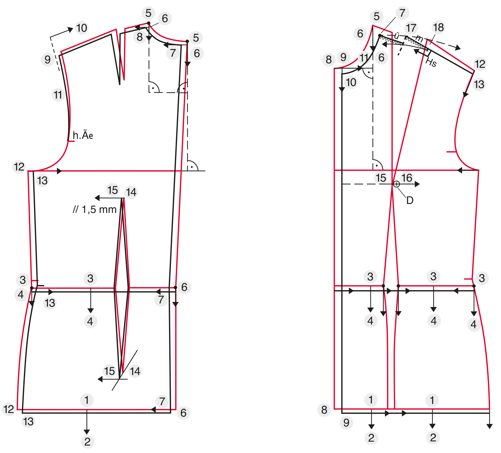 PDF Basic Bodice Block Pattern Sizes 36-44
