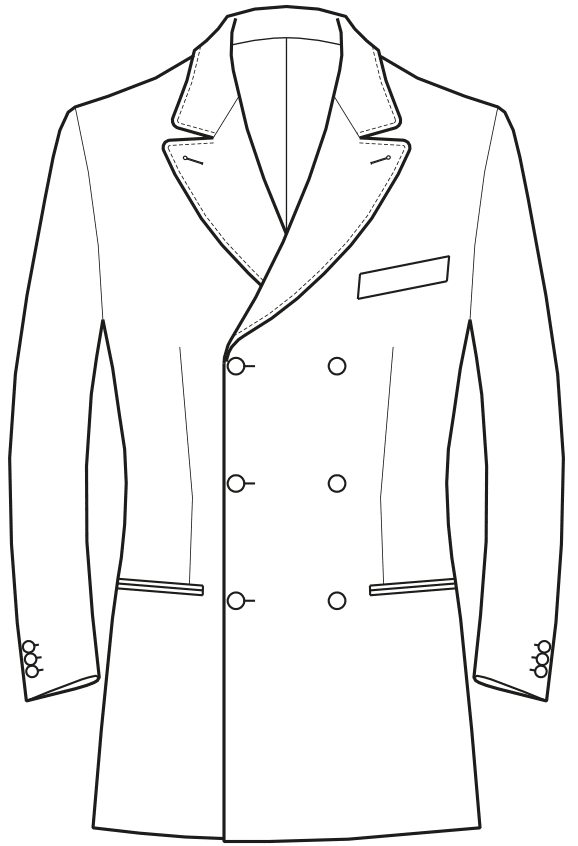 Variations on the Double-Breasted Jacket: Buttons, Wrap and Lapel