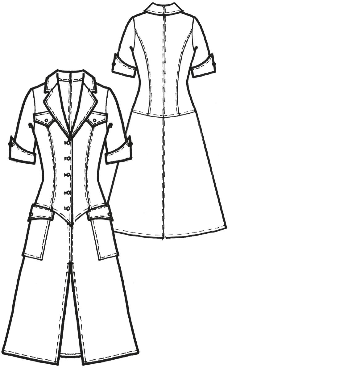 Shirt dress pattern construction › M.Mueller & Sohn