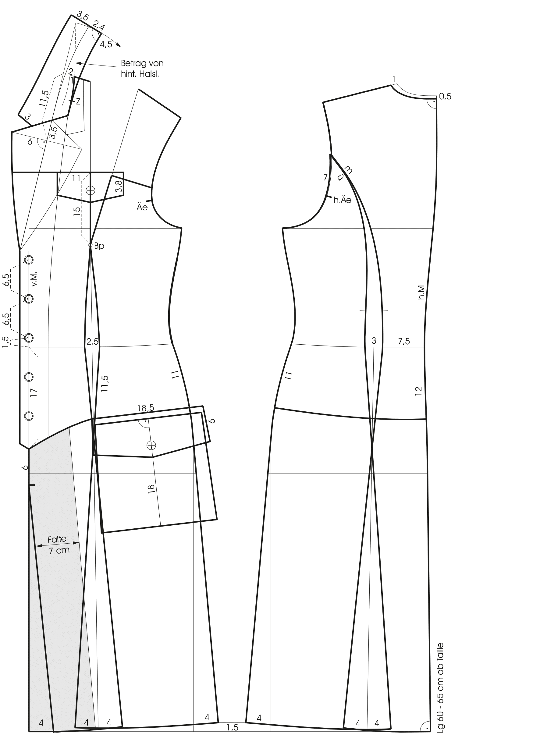 Shirt dress pattern construction › M ...
