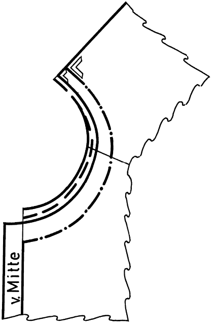 Zu sehen ist die Schnittkonstruktion einer Vorbereitung für verschiedenene Kragenformen.