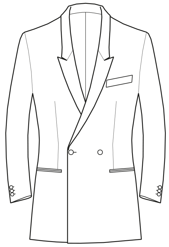 Lapel Variations for Double-breasted Jackets