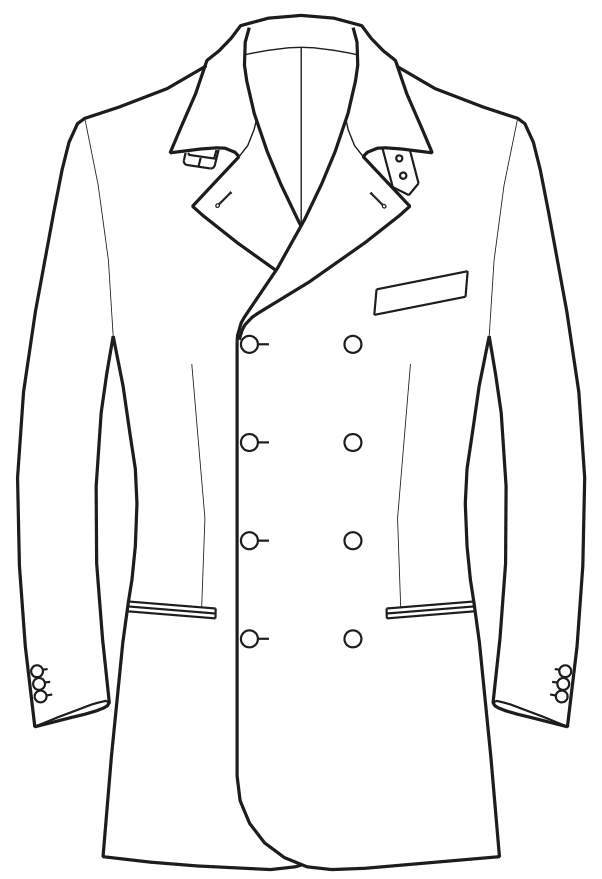 Intro Mens Single & Double Breasted Suit Jacket, Jacket Length