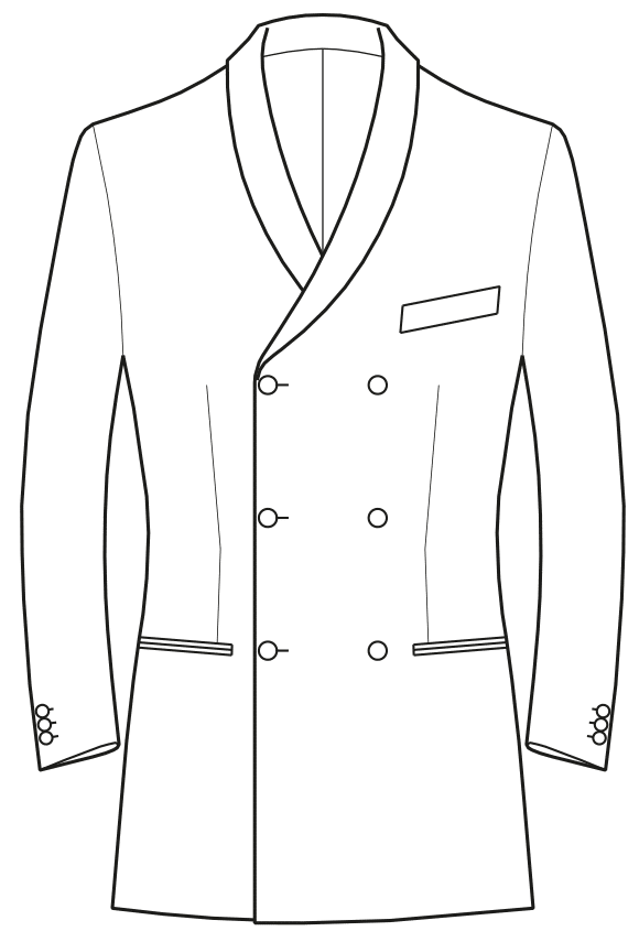 Intro Mens Single & Double Breasted Suit Jacket, Jacket Length