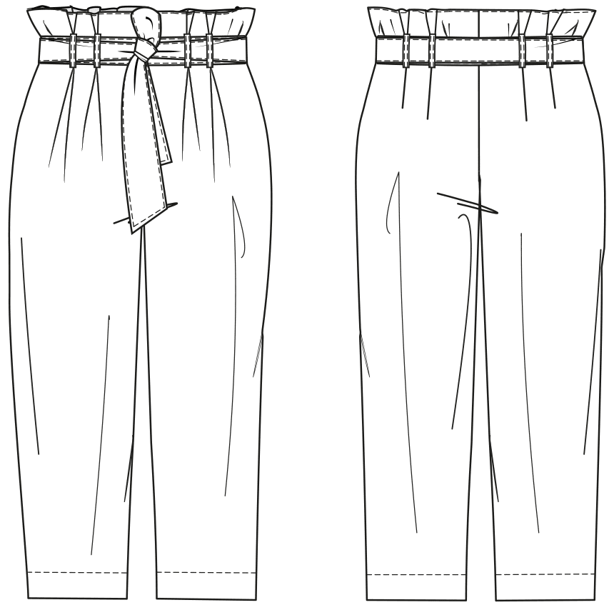 Pattern Construction for Wide Leg Trousers › M.Mueller & Sohn