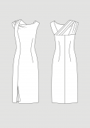 Produkt: Schnittmusterbogen Kleid mit Schulterdrapierung