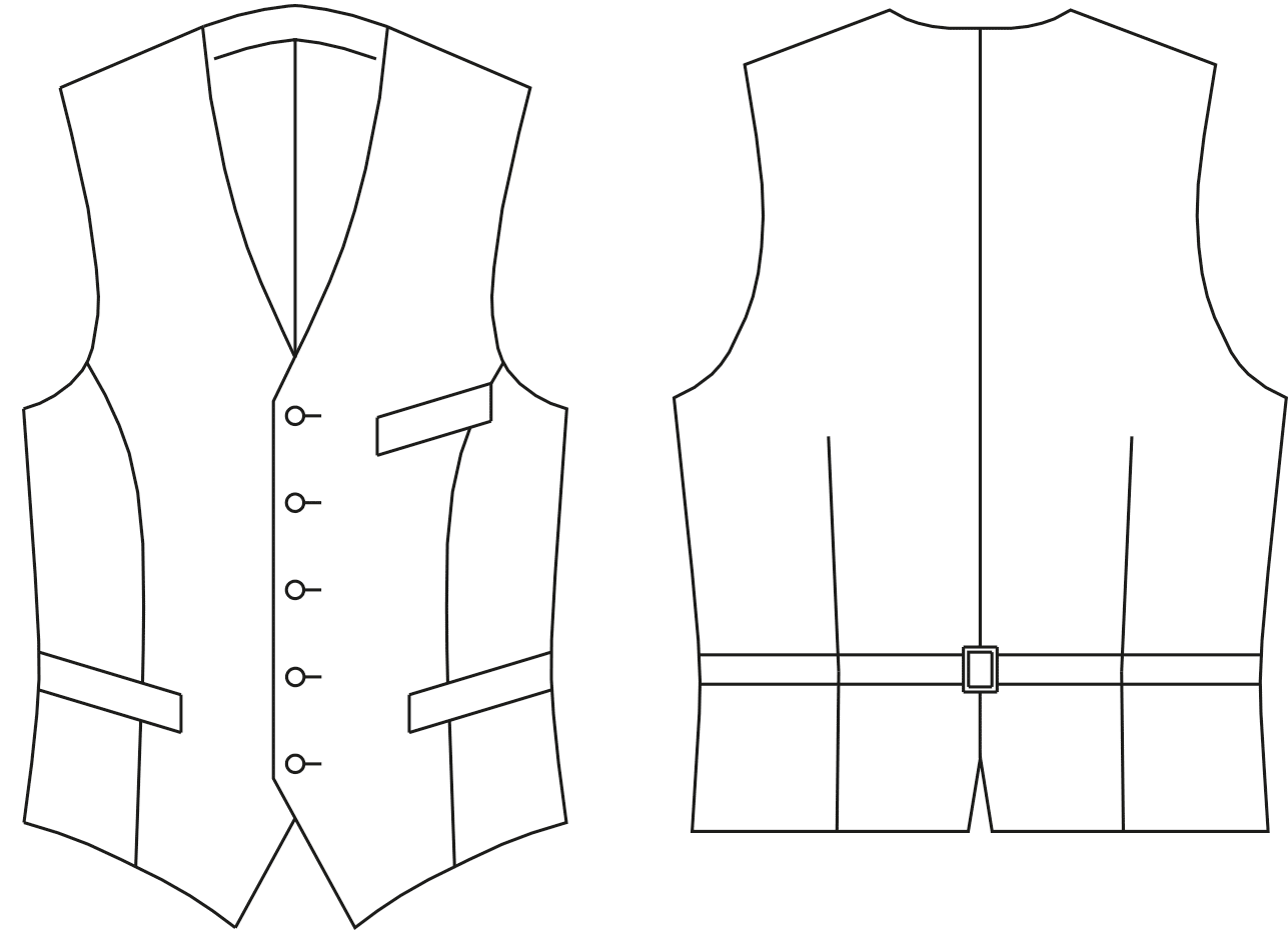 Waistcoat Sketch Icon Stock Vector  RoyaltyFree  FreeImages