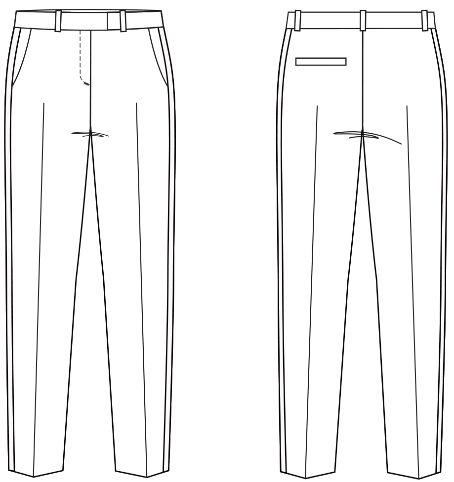 Pattern Construction for Trouser Suits › M.Mueller & Sohn