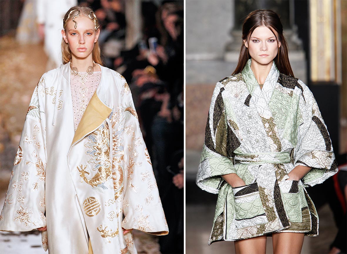 Kimono von Valentino und Pucci