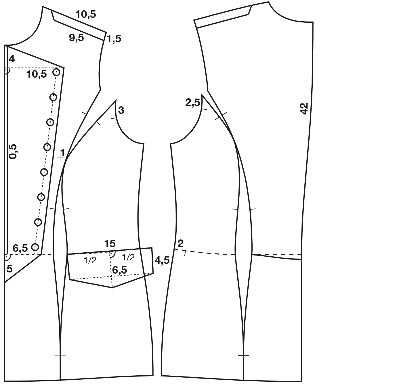 Schnittkonstruktion Gardeuniform