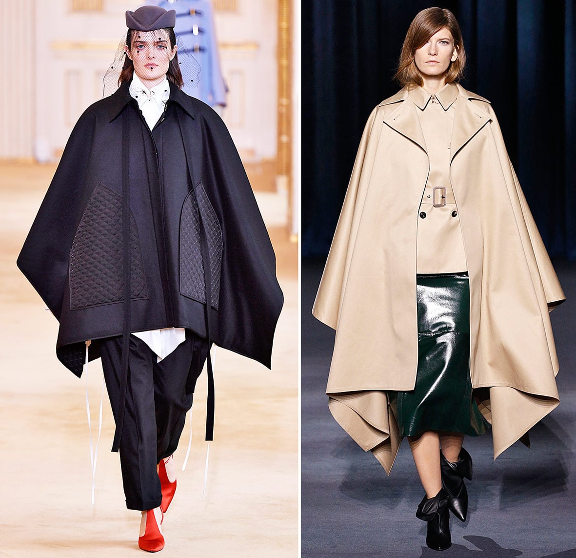 Capes auf dem Runway