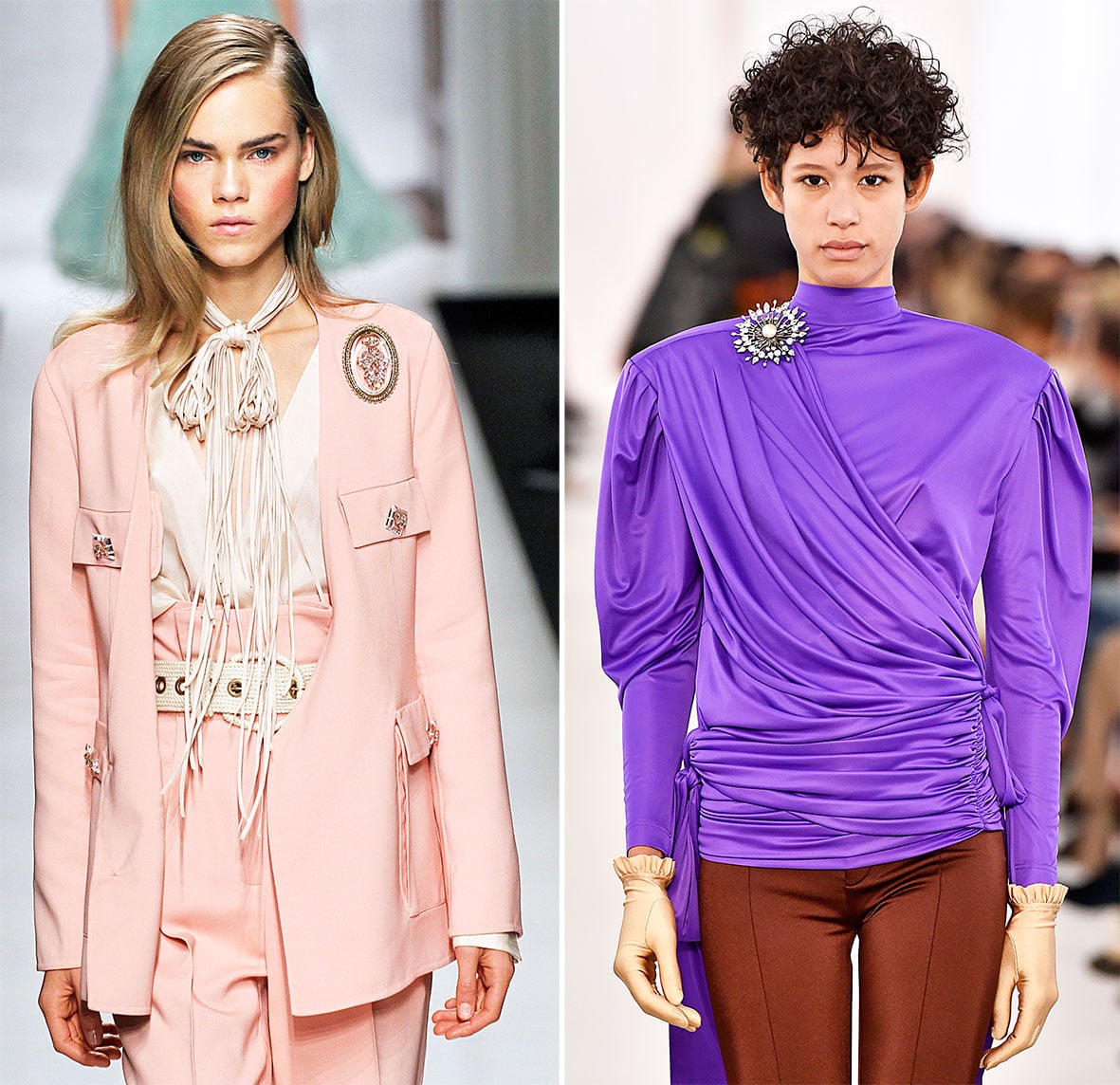 Broschen Inspiration: Scervino und Balenciaga