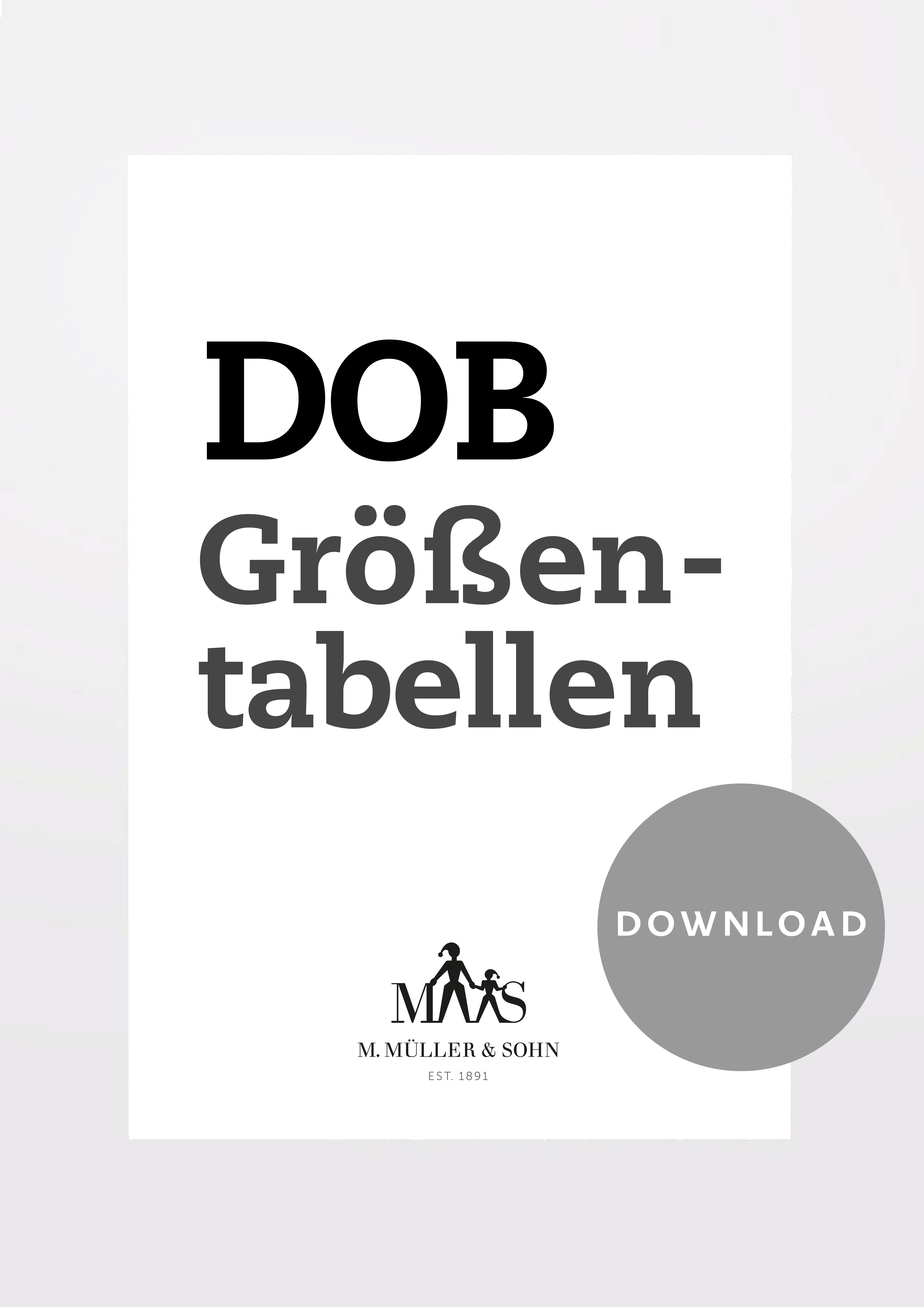 Produkt: Größentabellen für Damen-Oberbekleidung