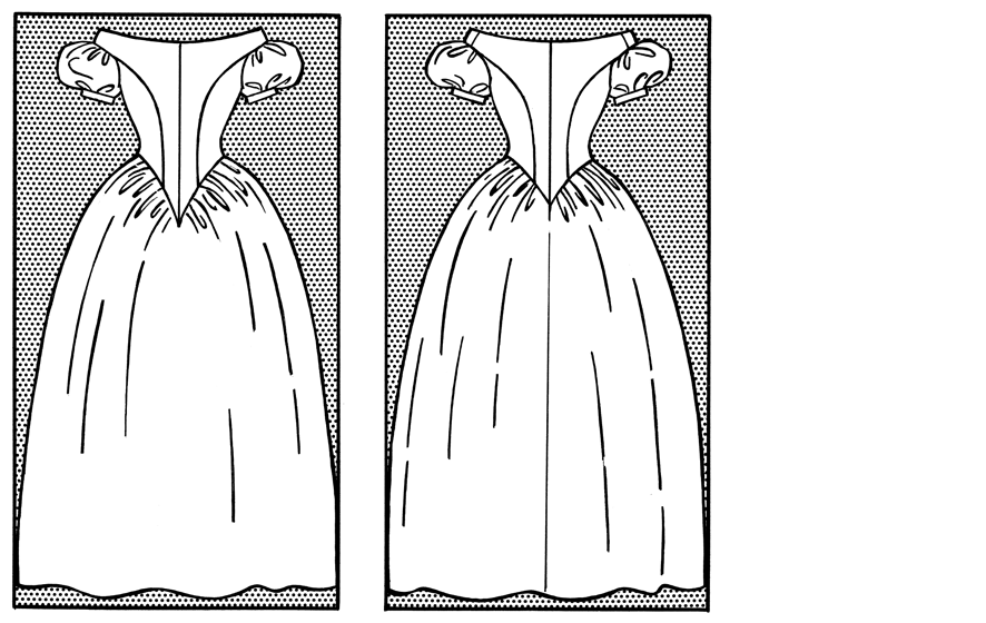 1840 – Biedermeier-Kleid