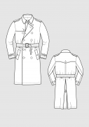 Produkt: Schnittmuster Trenchcoat für Männer