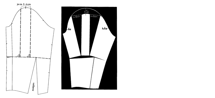 Schnitt für eingereihten Keulenärmel