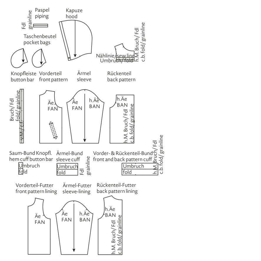 College-Jacke mit Kapuze für Kinder