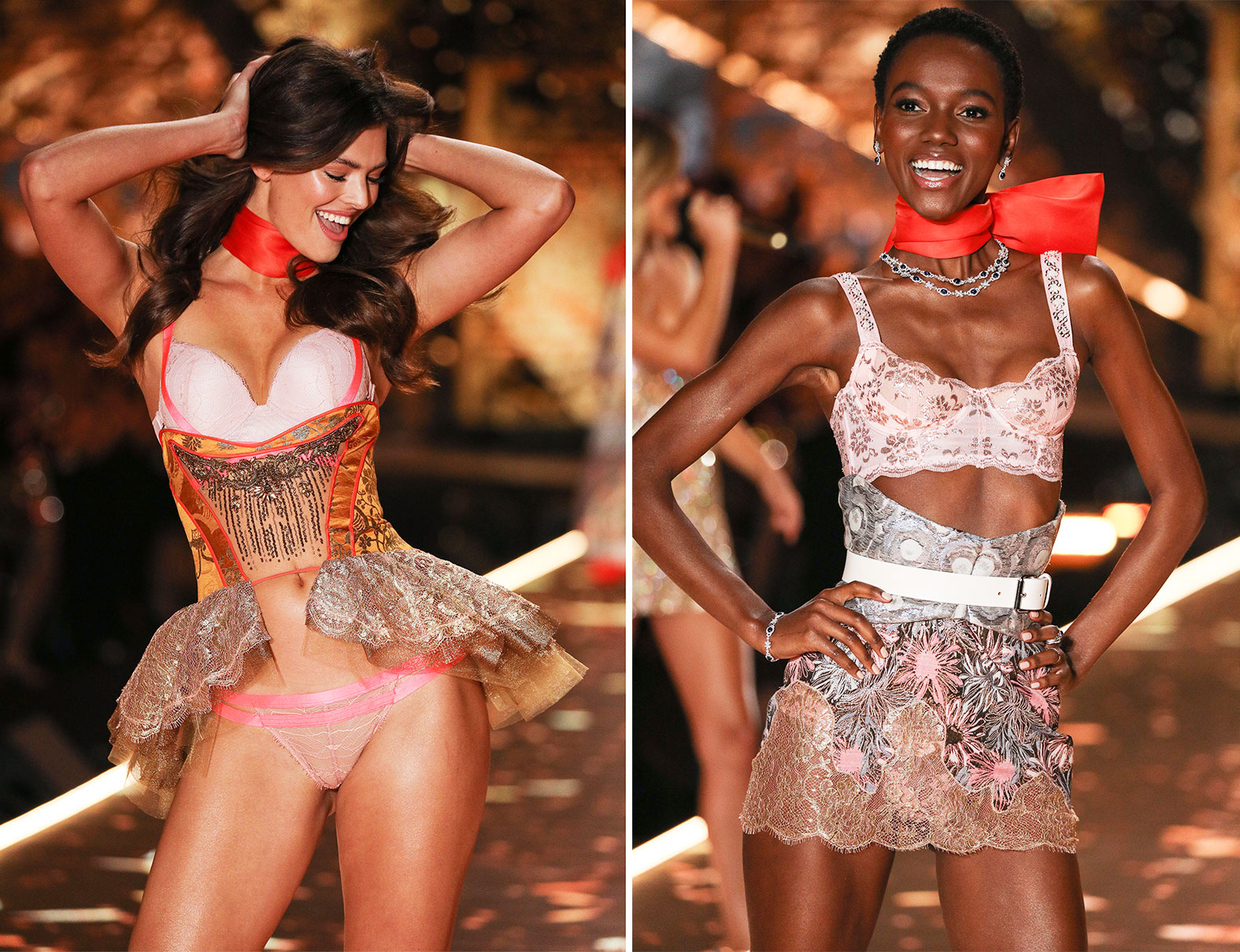 Models in Dessous von Victoria Secret