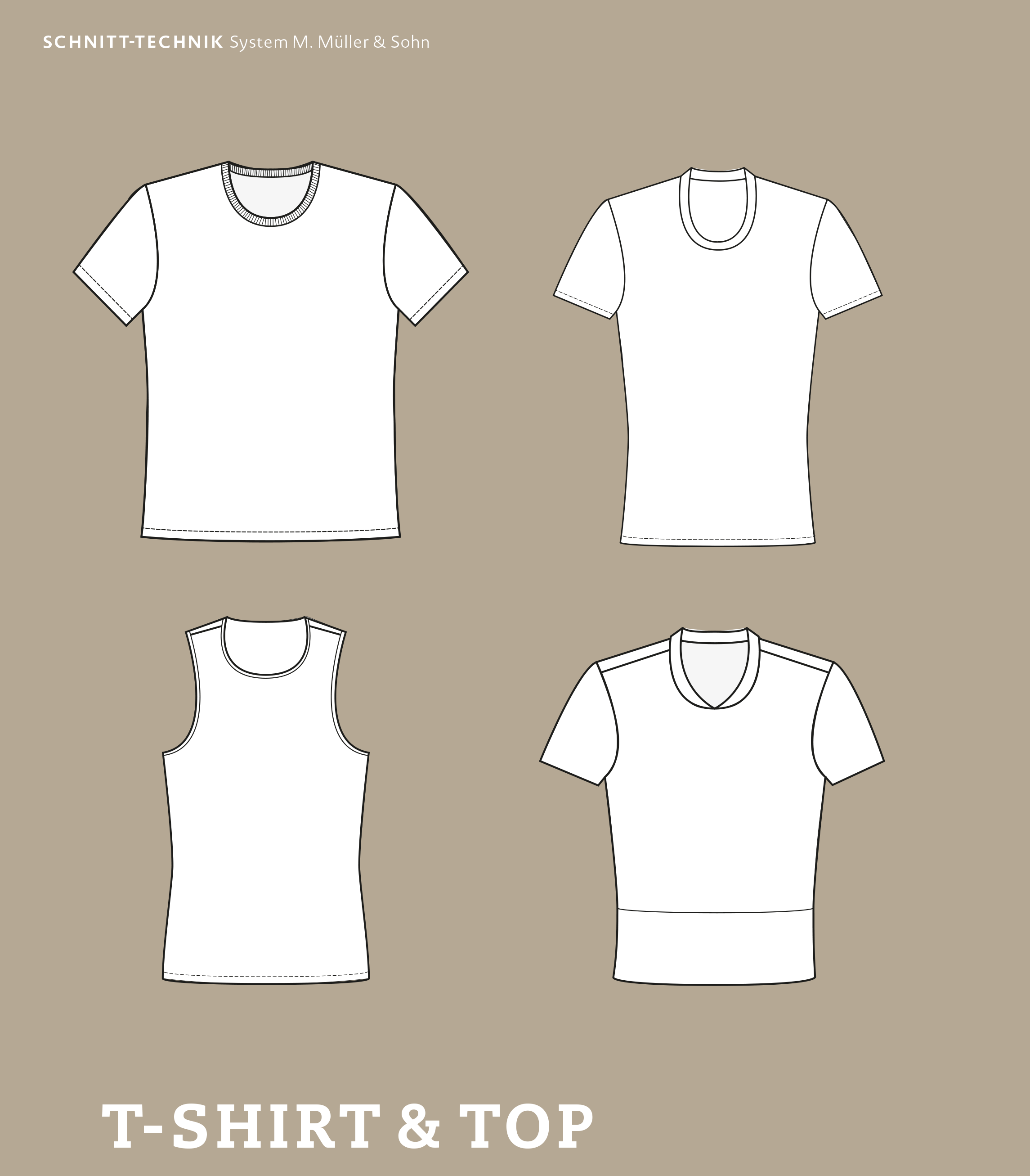 Anleitung zur Schnittkonstruktion für T-Shirts