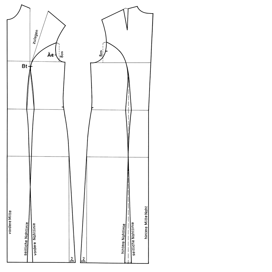 Schnittkonstruktion Wiener Naht
