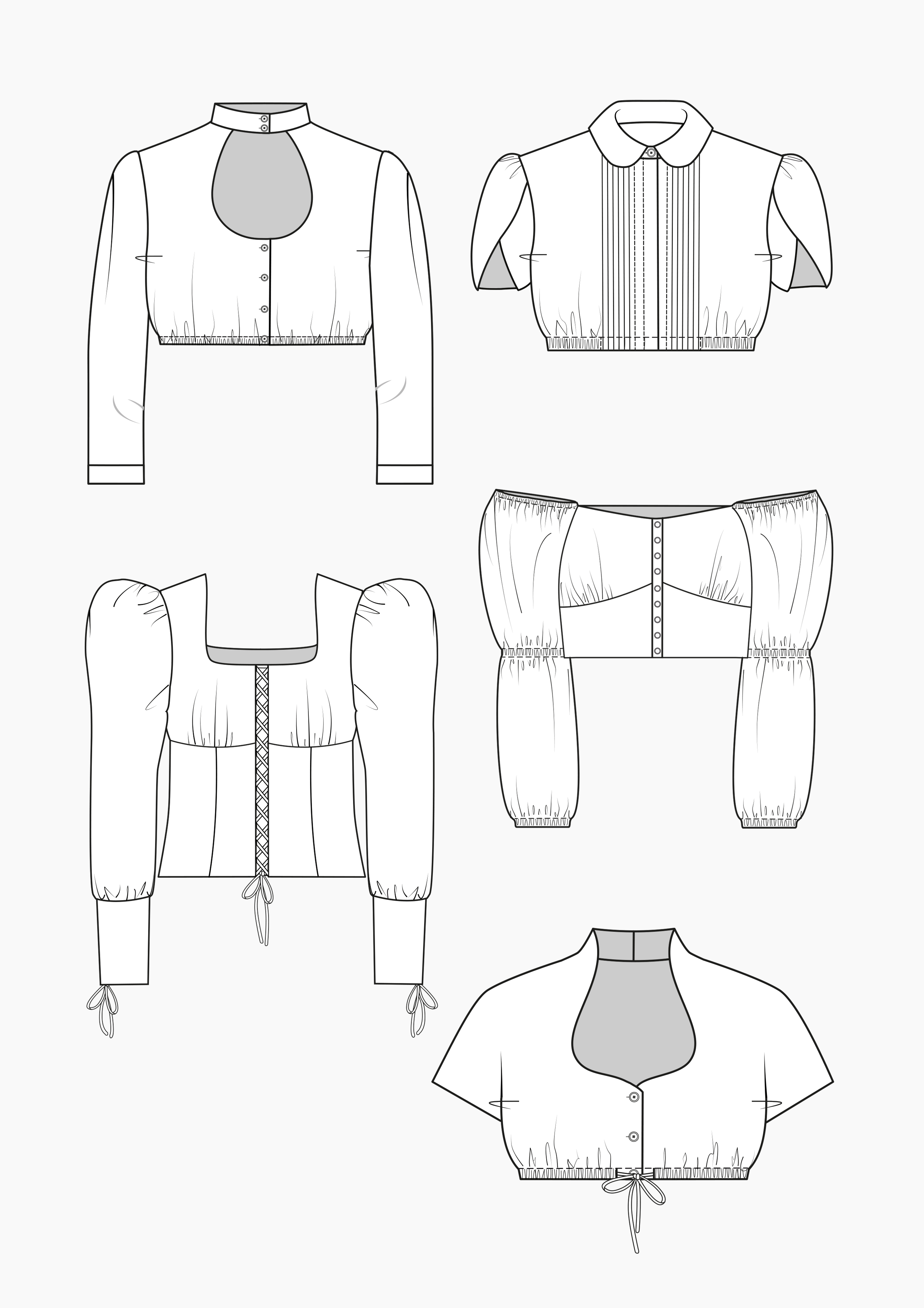 Produkt: Schnitt-Technik Dirndlblusen