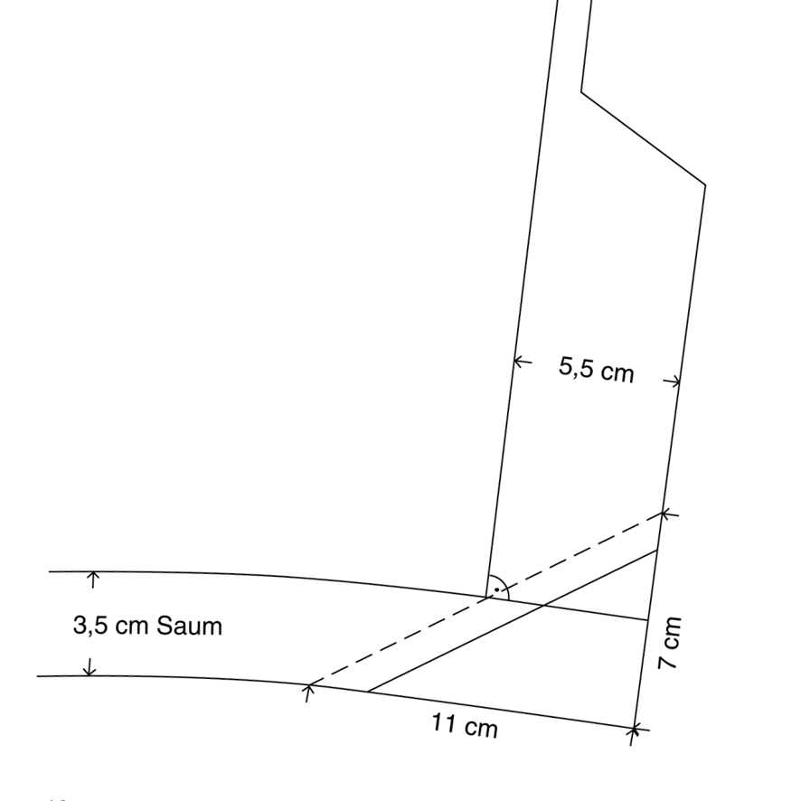 Briefecke nähen Anleitung