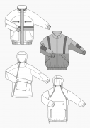 Produkt: PDF-Download: Schnitt-Technik Windbreaker für Herren