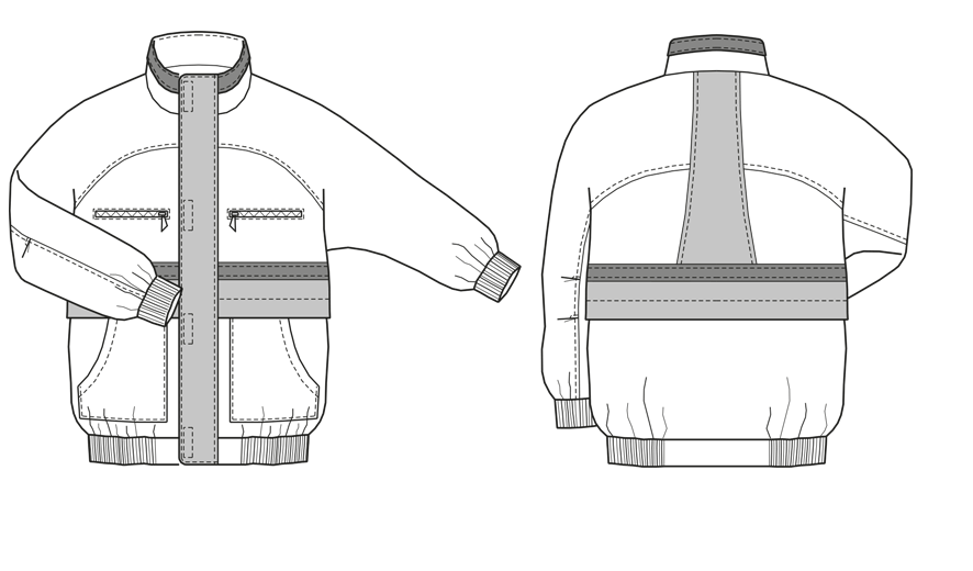 Anorak im Retro-Stil