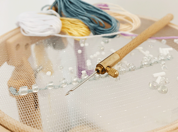 How to Make an Embroidery Hoop Holder for Tambour Beading — Kat Makes