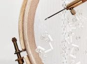 Rahmen und Nadel für Tambour Stickerei