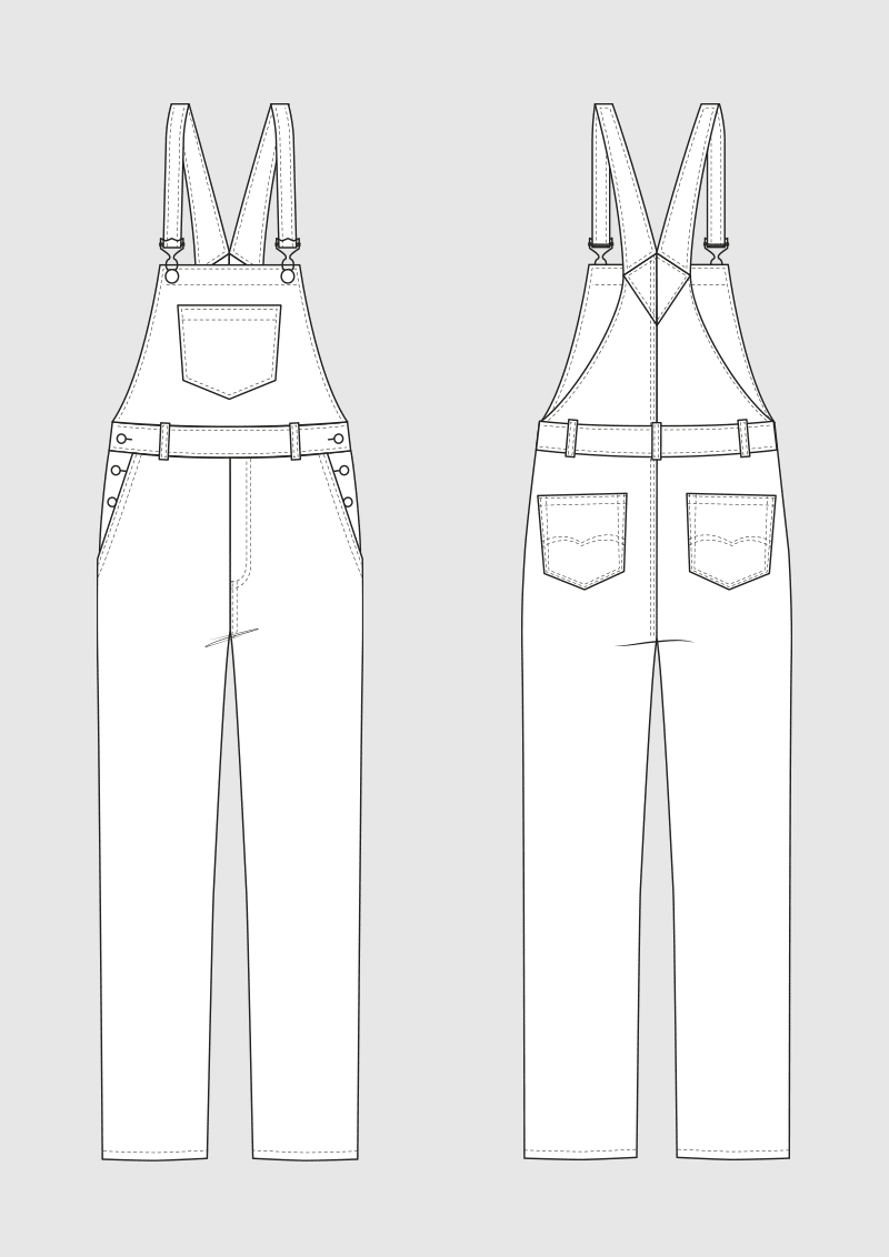 Produkt: Schnittmuster DOB Grundschnitt Latzhose