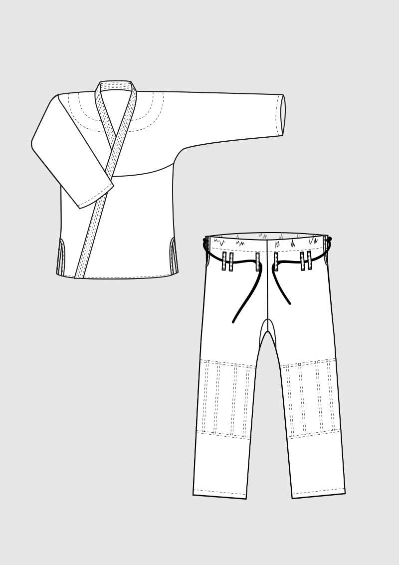 Produkt: Schnittmuster Judo-Anzug