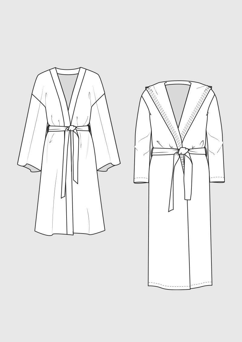 Produkt: Schnittmuster DOB Unisex Bademäntel