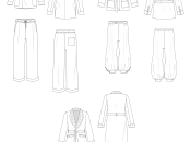 In diesem E-Dossier findet Ihr die Anleitung zur Schnittkonstruktion für vier Schnitte für Vintage Hauskleidung.