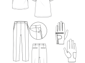 Dieses Schnittmuster enthält Golfbekleidung für Herren