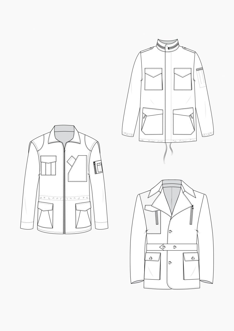 Produkt: Schnitt-Technik HAKA Field-Jackets
