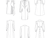 In diesem E-Dossier findet Ihr die Anleitung zur Schnittkonstruktion von drei Mäntel mit Schulterbetonung für Damen.