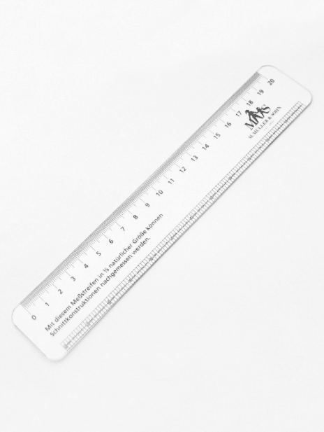 Product: Acrylic Ruler in 1/6 Scale