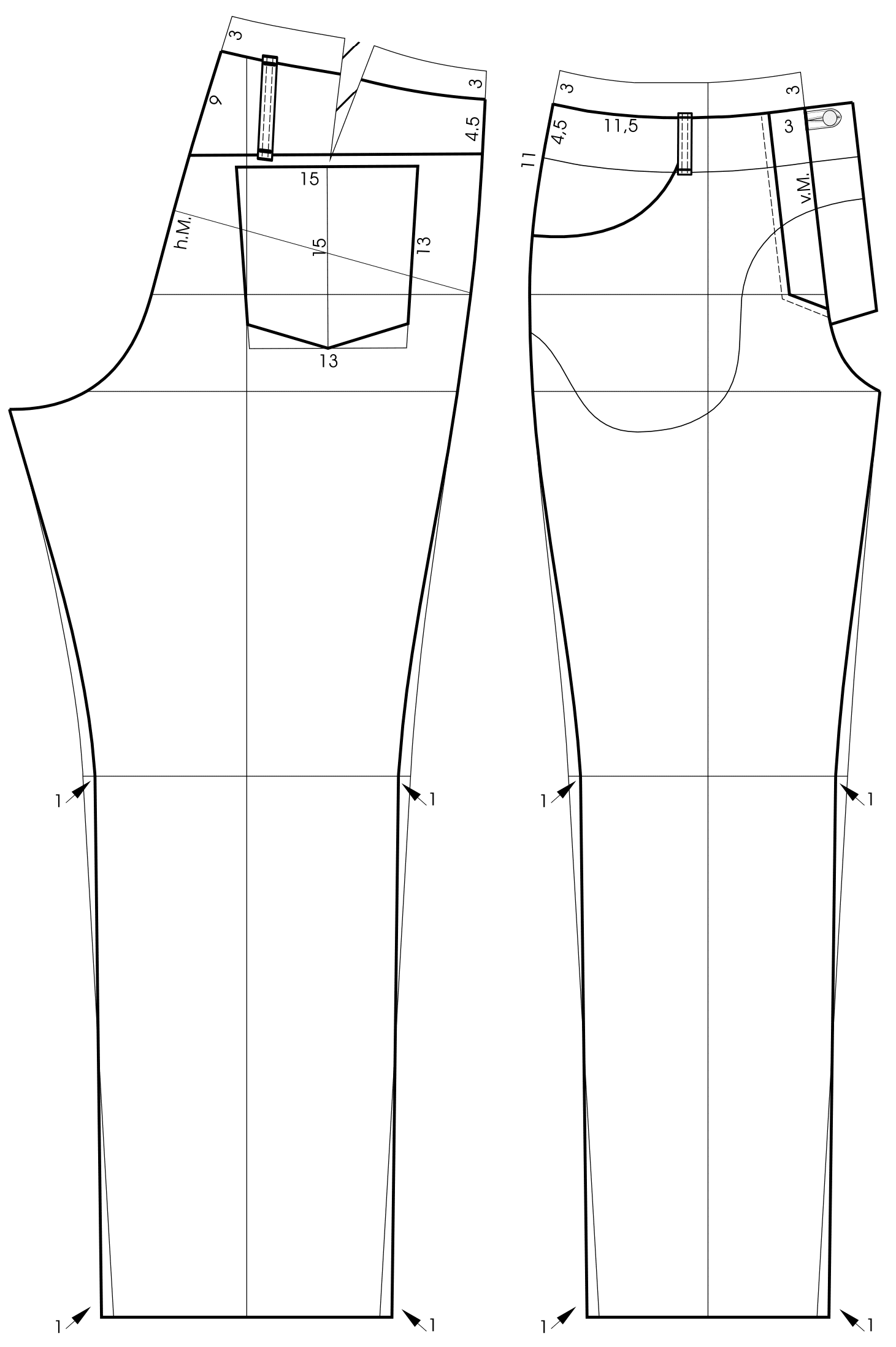 Pattern Construction for Leather Trousers › M.Mueller & Sohn