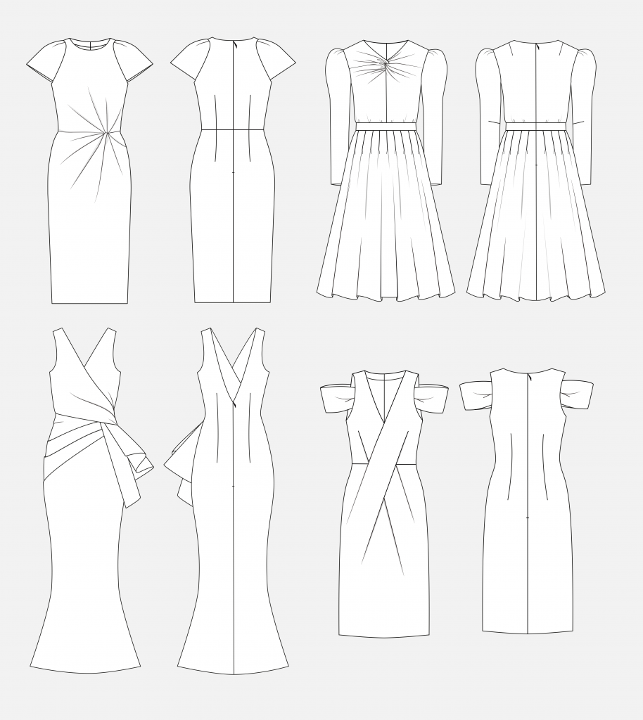 Pattern Making Evening Dresses › M.Mueller & Sohn