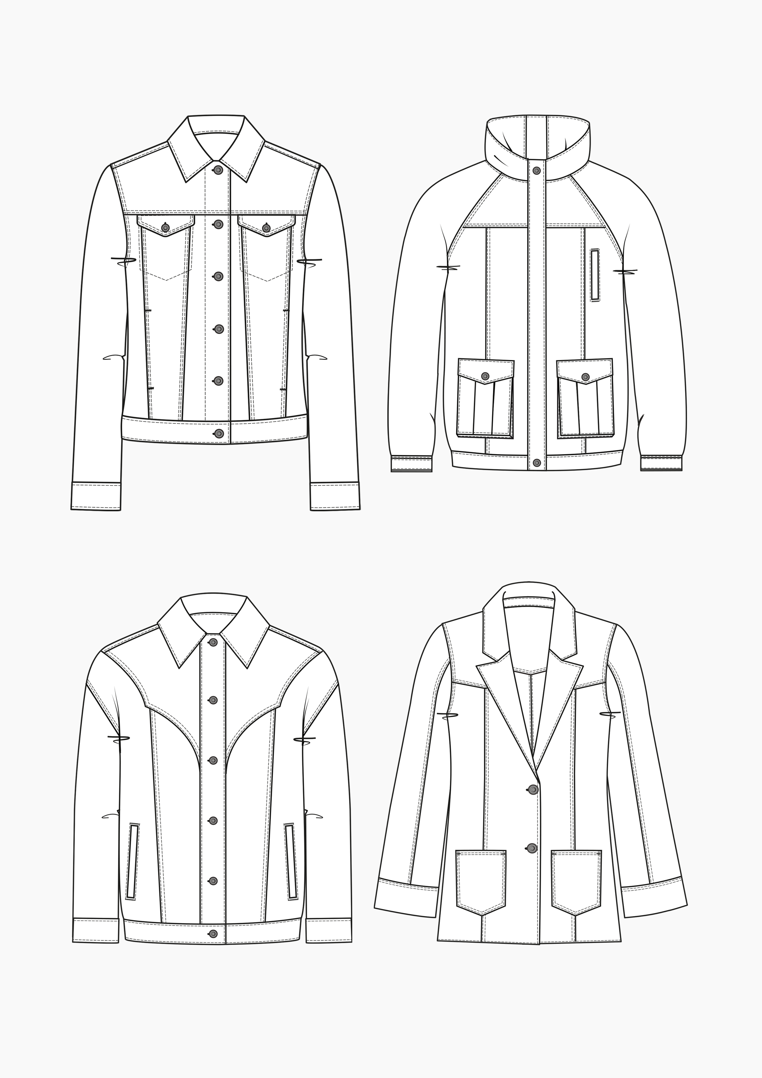 8+ Designs Easy Sewing Pattern For Denim Jacket