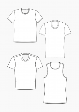 Product: PDF Download: Pattern Making T-Shirts and Tops for Men