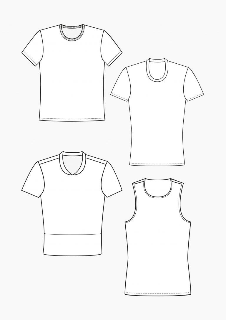 Product: Pattern Making T-Shirts and Tops for Men.