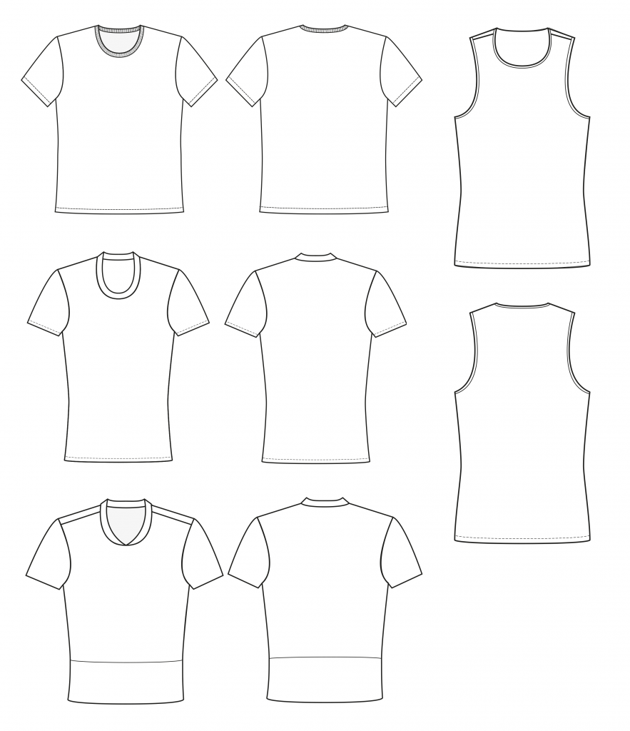Pattern Making T-Shirts and Tops for Men