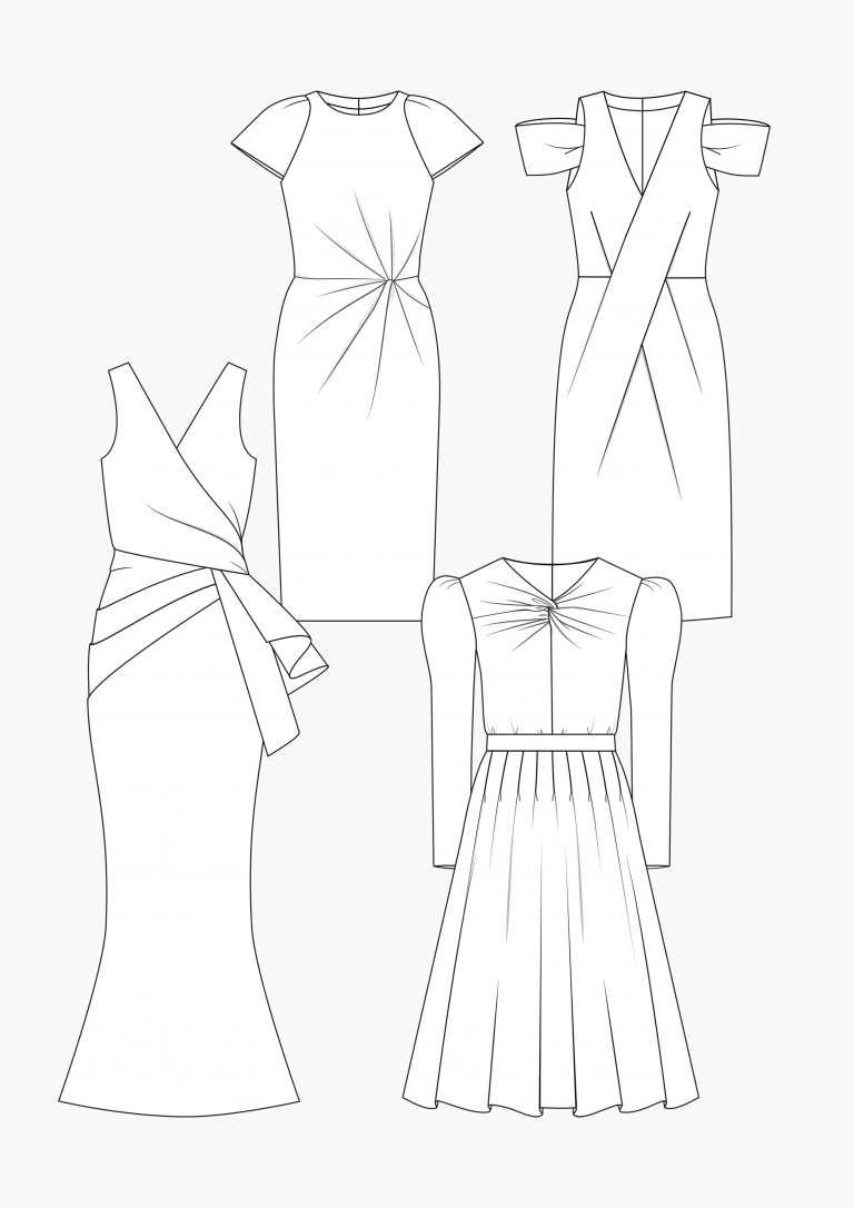 Pattern Making Evening Dresses › M.Mueller & Sohn