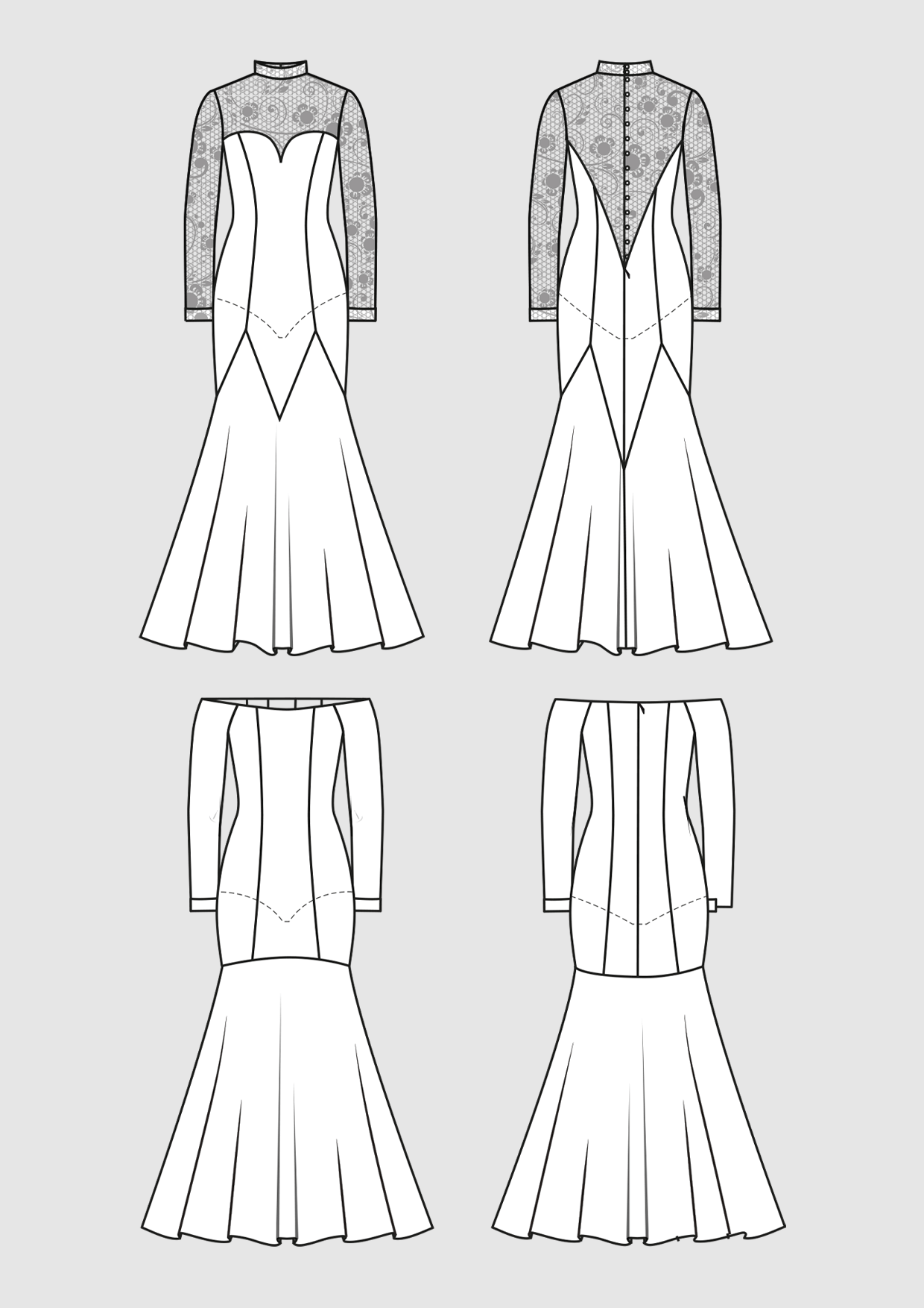 Vogue Patterns V1884 Misses' Dress Summer Midi Skirt Ballroom