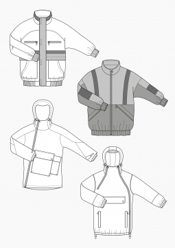 Product: PDF Download: Pattern Making Windbreaker for Men