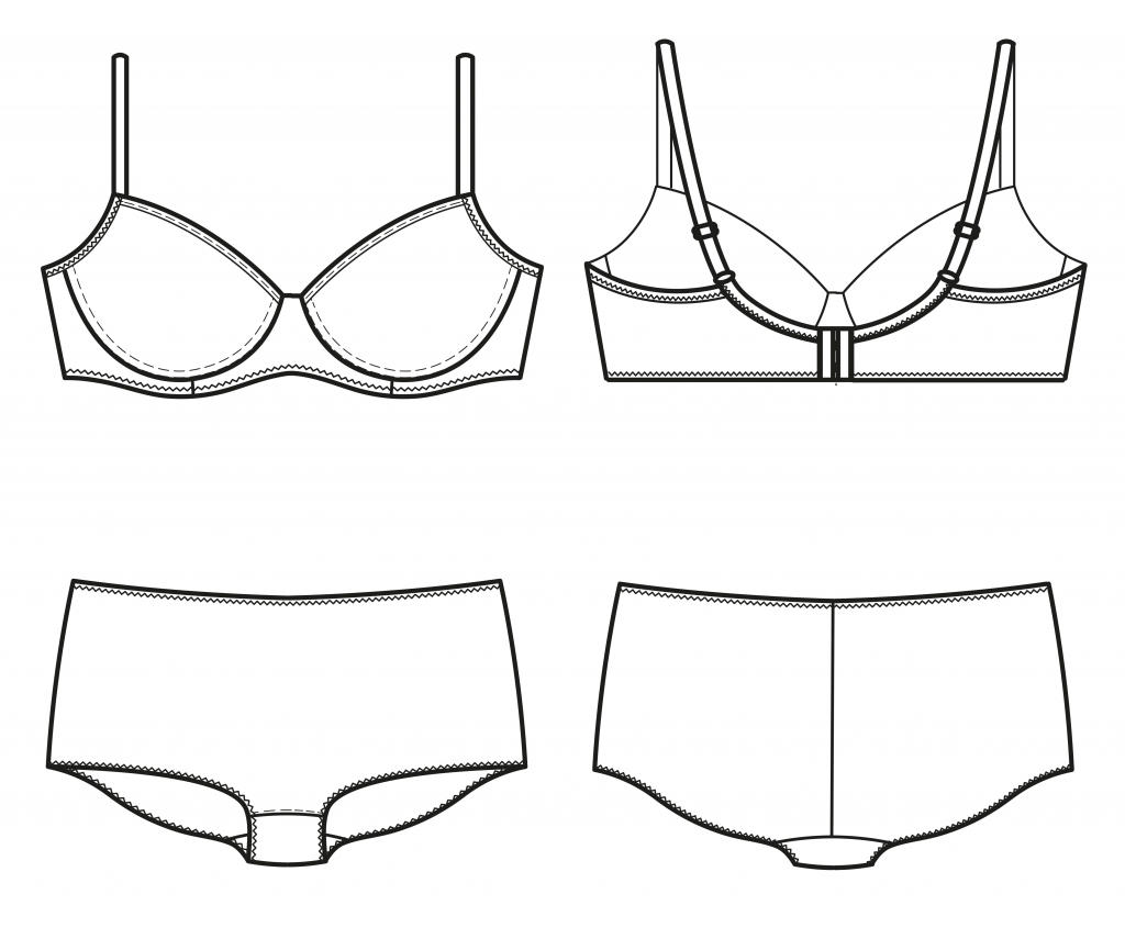 Pattern Making Bra and Panty