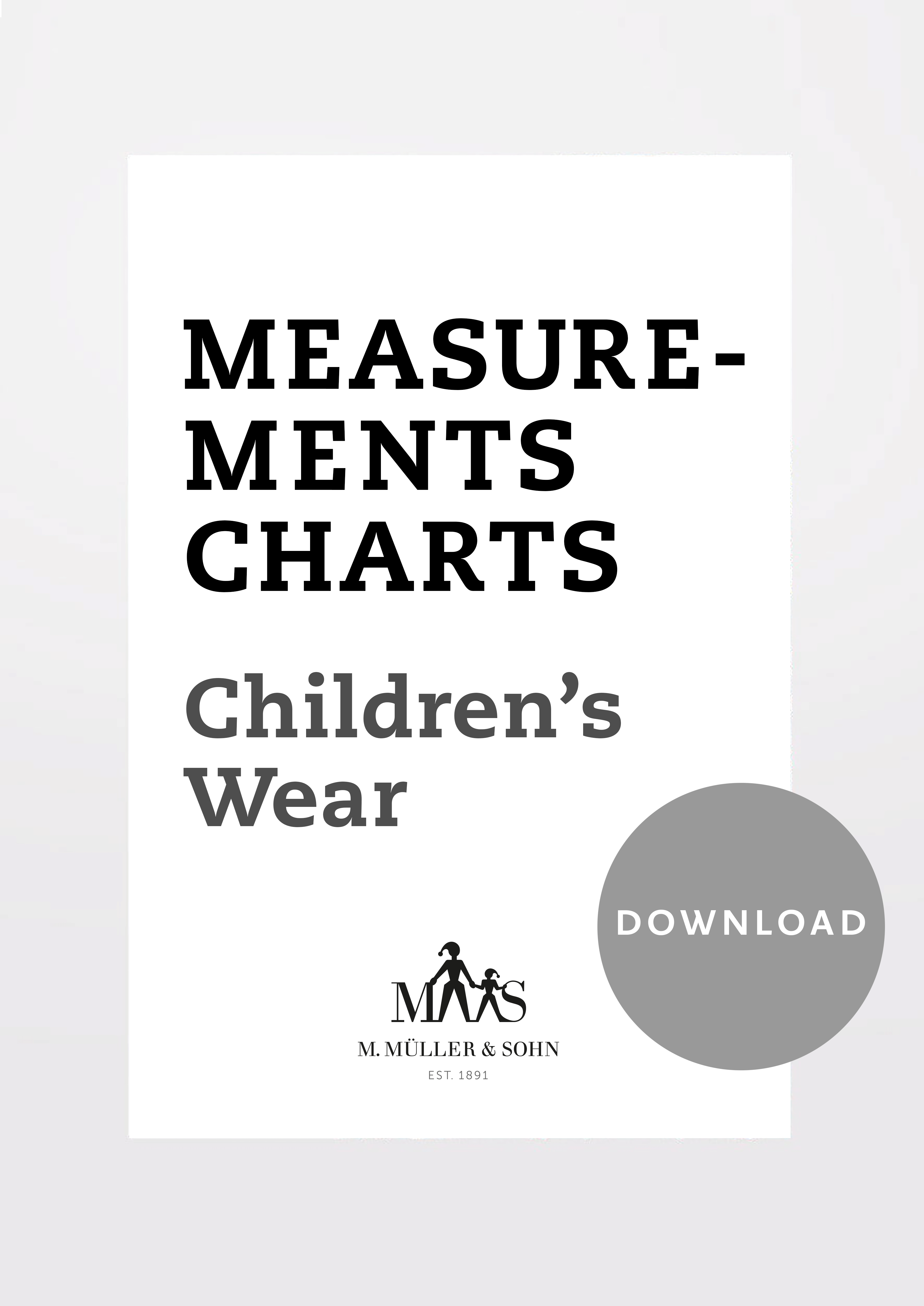Product: Measurement Charts for Children´s Wear